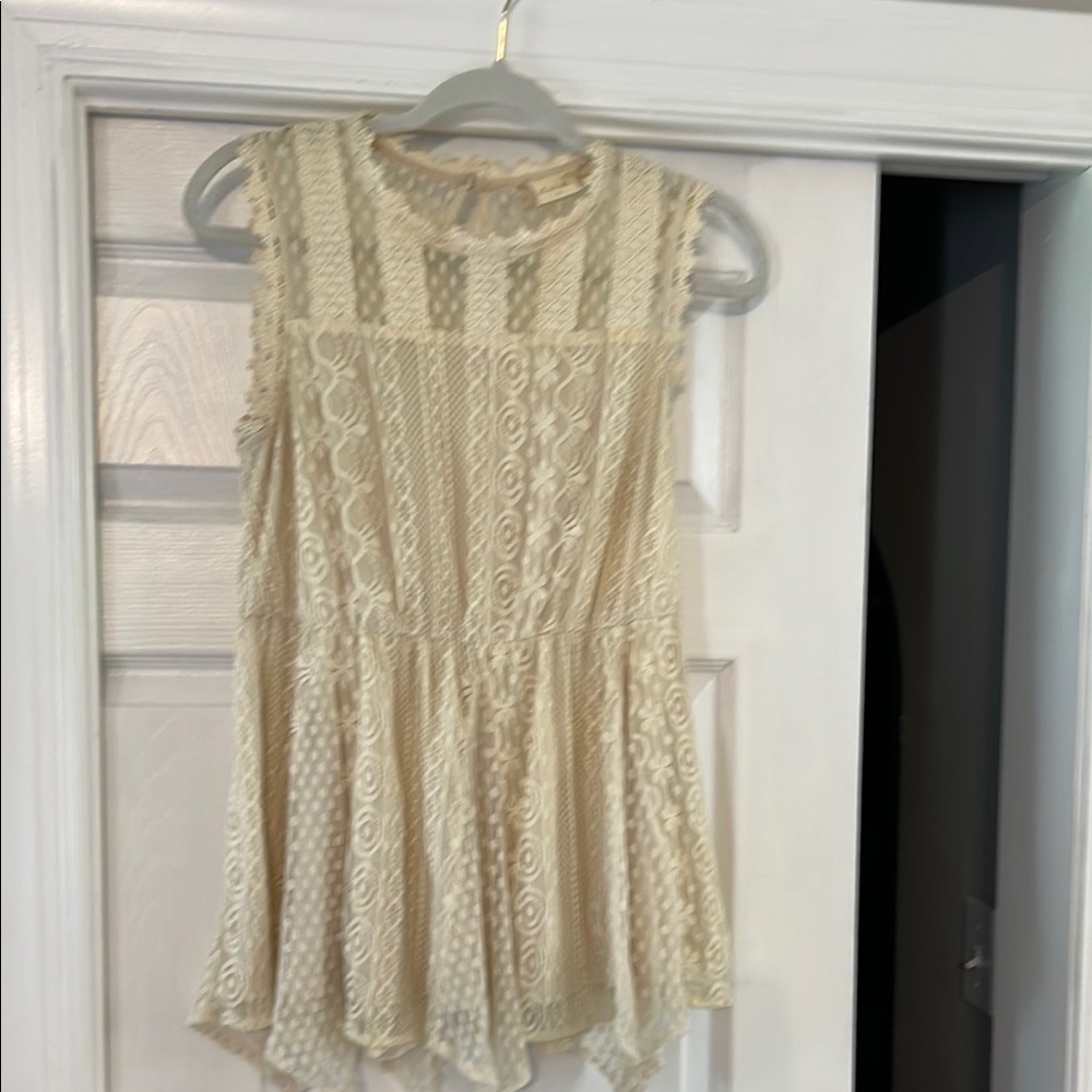 Altar'd State Cream Lace Dress